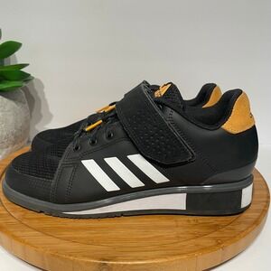 Adidas Adipower Weightlifting Sneaker Men’s 11 Black Orange Gym Trainers FU8154